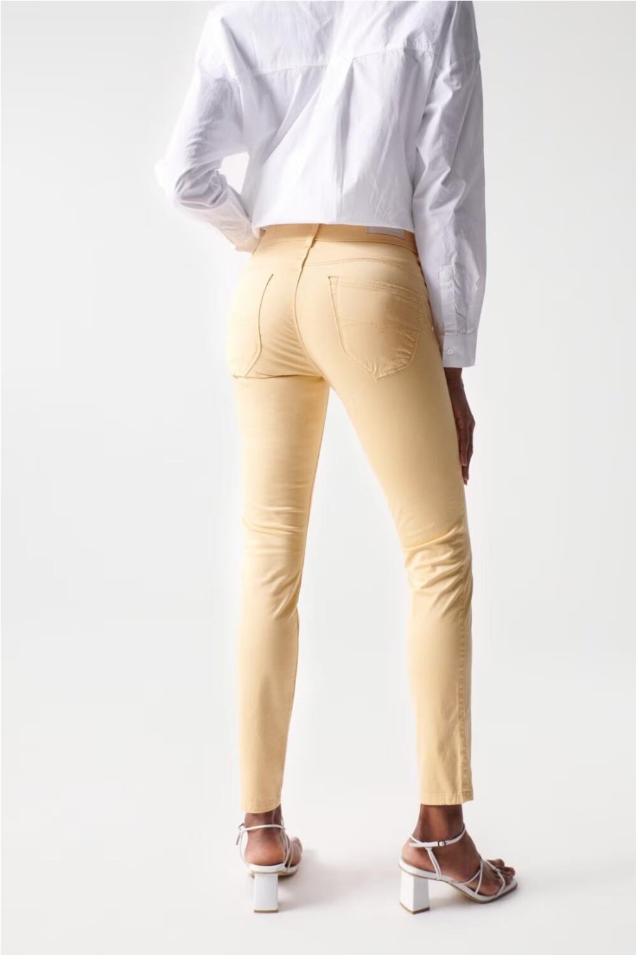 Mujer SALSA JEANS Pantalones Y Jeans | Pantalon Salsa Jeans Mostaza - Julia Martino Moda