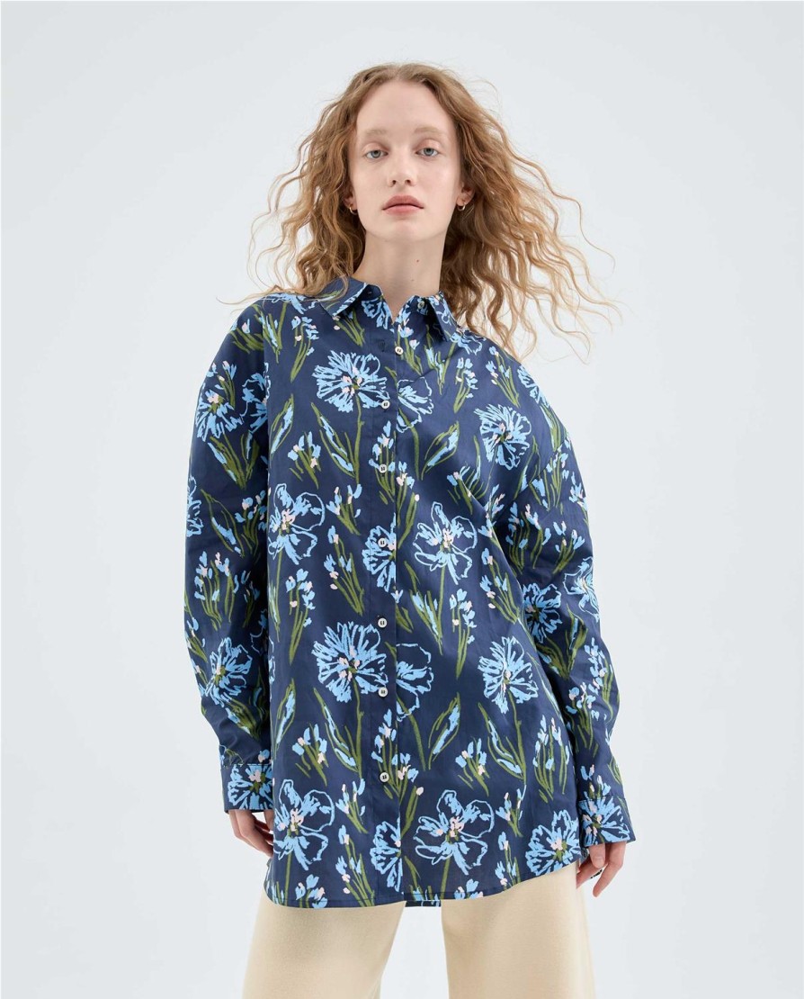 Mujer COMPAÑIA FANTASTICA Blusas Y Camisas | Camisa Oversize Cia Fant. - Julia Martino Moda